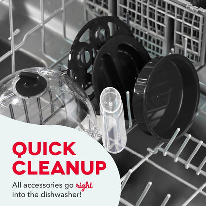 Deluxe Egg Cooker, 12 Hard Boiled Eggs, Black