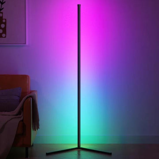 Led Corner Floor Lamp, Smart RGB Floor Lamp with App&Remote, 16 Million Colors Changing, Music Sync, Modern Corner Led Light for Bedroom Living Room and Gaming Room, Timing&Schedule